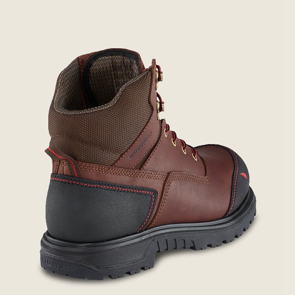 Red Wing Work Boots Brnr Xp - 6-inch Waterproof Soft Toe - Brown/Black - Mens RJL435291